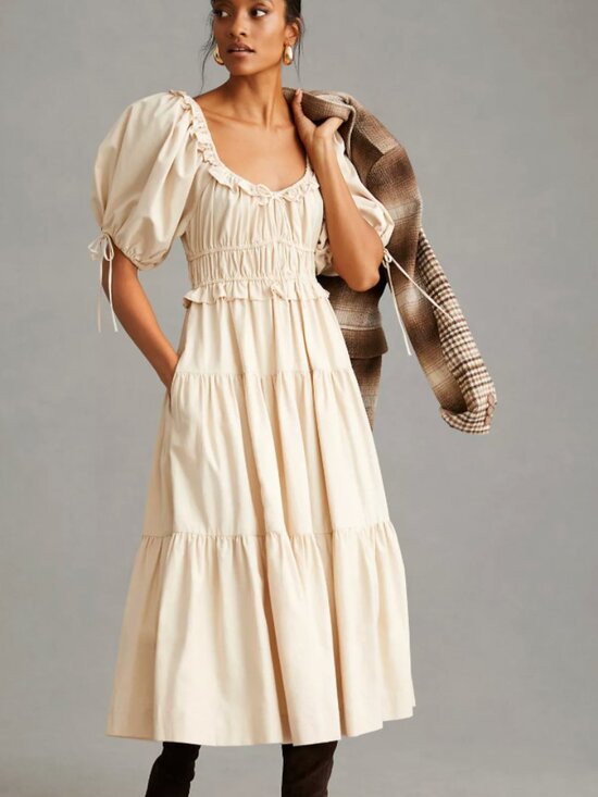 En Saison Dresses & Skirts - En Saison Brielle Tiered Midi Dress